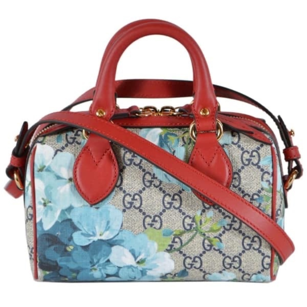 Gucci Blooms GG Supreme Mini Boston Bag